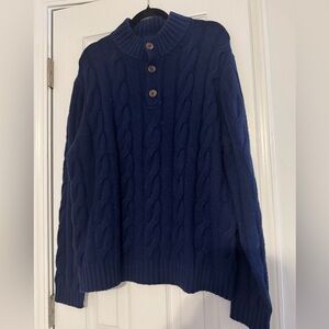 Vineyard Vines Navy Blue Cable knit Sweater
